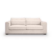 3-Sitzer-Sofa Almera Graubeige - Greige/Schwarz, Basics, Holz/Textil (241/92/112cm) - MID.YOU
