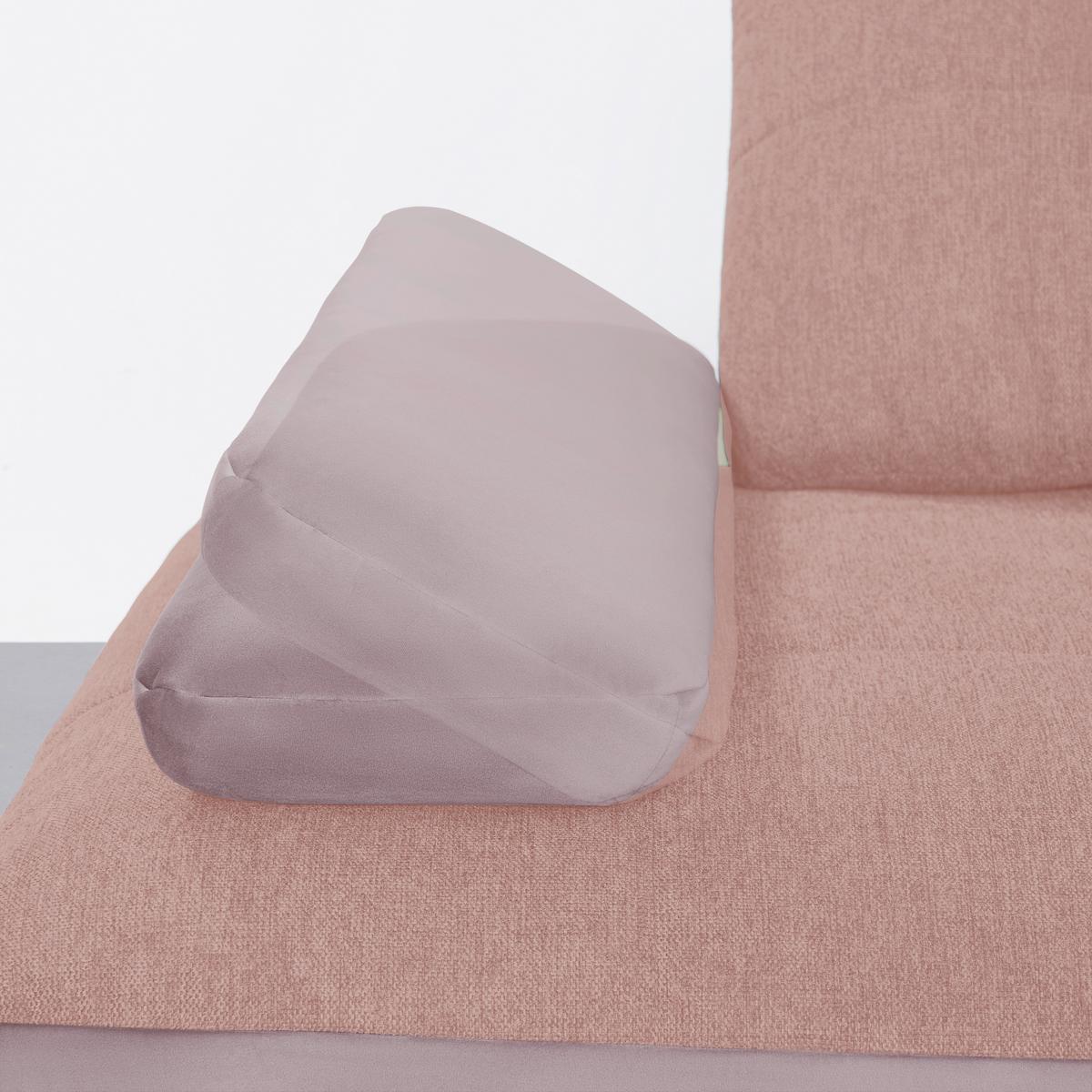 Wohnlandschaft Trendy Rosa/Flieder - Flieder/Schwarz, MODERN, Holzwerkstoff/Textil (250/93/310cm) - Premium Living