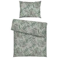 Ágyneműhuzat-garnitúra Stitched Leaves - mályva/zöld, textil (140/200cm) - Modern Living