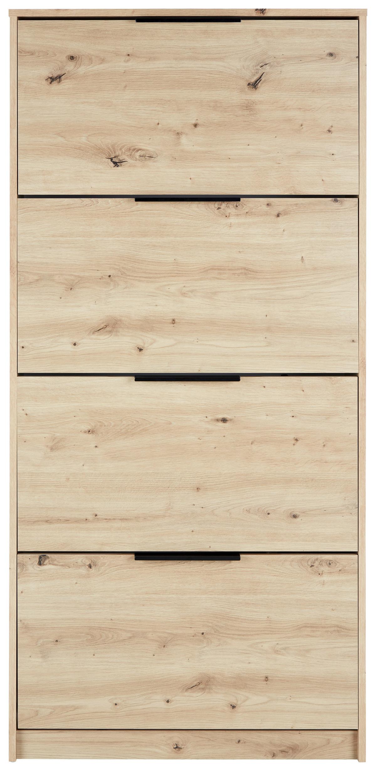 Omara Z Loputami Za Čevlje Bela, Barva Hrasta - Moderno, leseni material (79/162/25cm) - Mömax