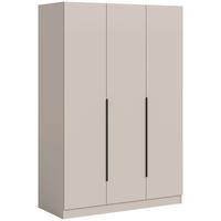 Drehtürenschrank KOPENHAGEN Kaschmir - Kaschmir/Schwarz, MODERN, Holzwerkstoff/Kunststoff (120/181/52cm) - Livetastic