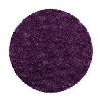Hochflorteppich Fluffy Lila Ø ca. 200cm - Lila, Basics, Textil (200cm)
