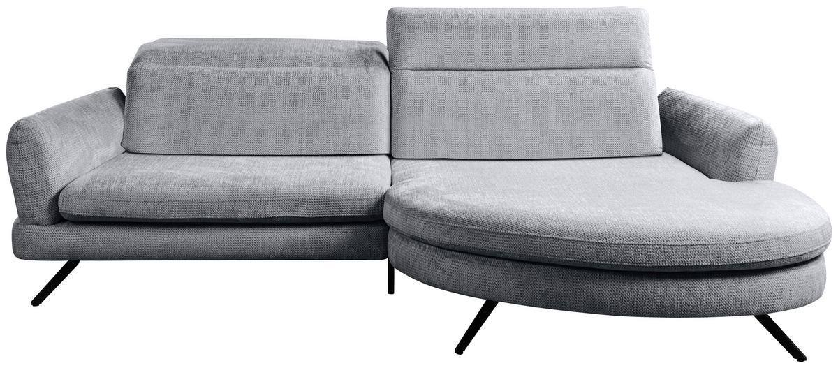 COLțAR JASPER - gri deschis/gri, Modern, textil/material pe bază de lemn (277/85-104/177-198cm) - Premium Living