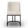 STOEL LIARA - Lichtgrijs/Zwart, Modern, Hout/Textiel (52/81,5/57cm) - Bessagi Home