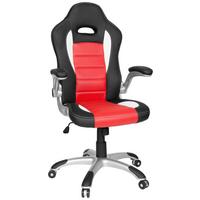Gaming Stol Game Sport, Črna, Rdeča, Bela - rdeča/črna, Moderno, umetna masa/tekstil (64/118/57cm) - MID.YOU