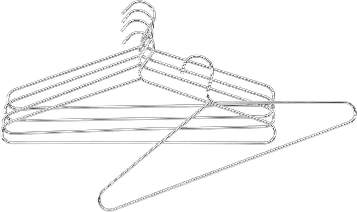 Kleiderbügel Metall Brunni 5-teiliges Set - Chromfarben, Metall (42/18cm) - Carryhome