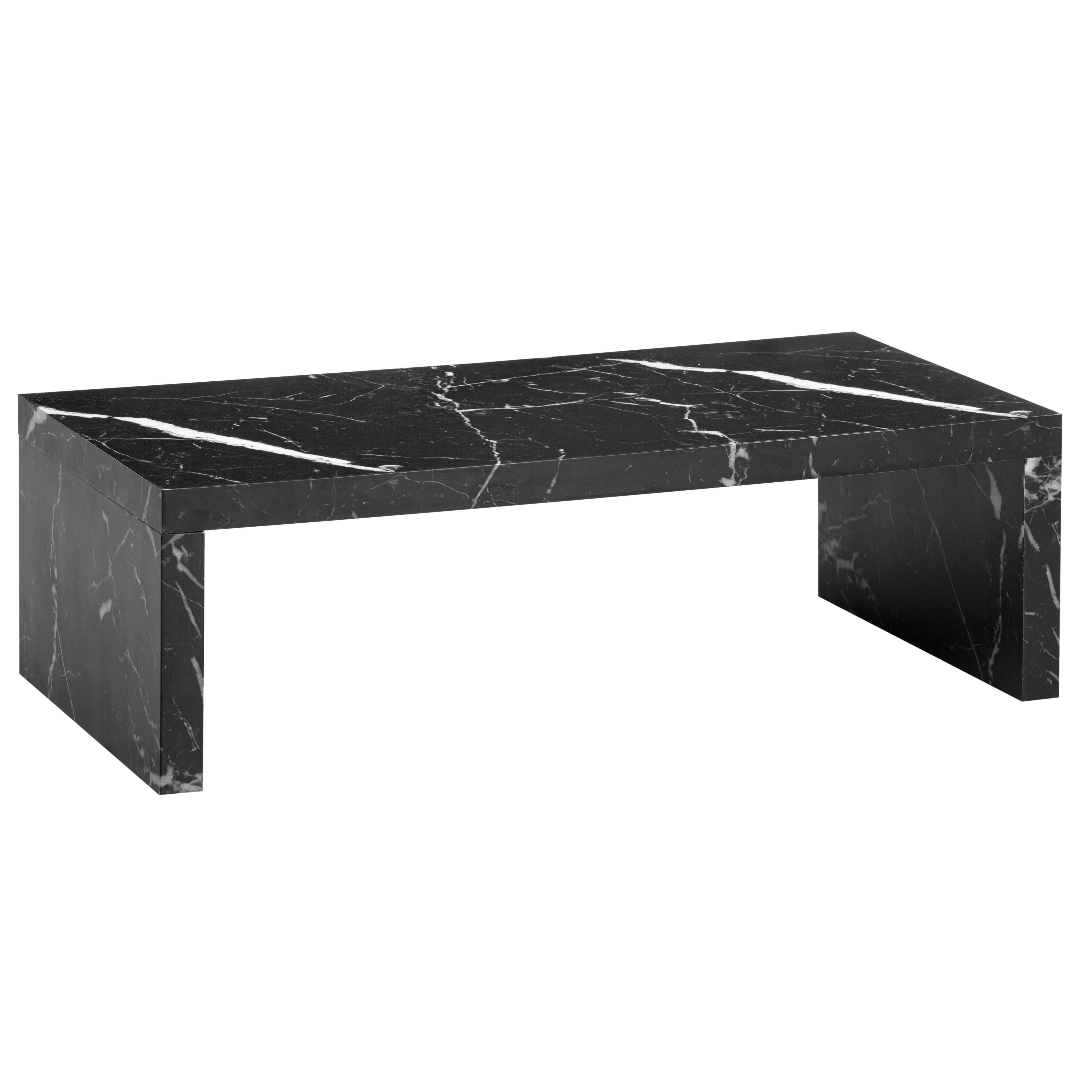 COUCHTISCH WL6.939 - Schwarz, Design, Holzwerkstoff (110/55/35cm) - Livetastic