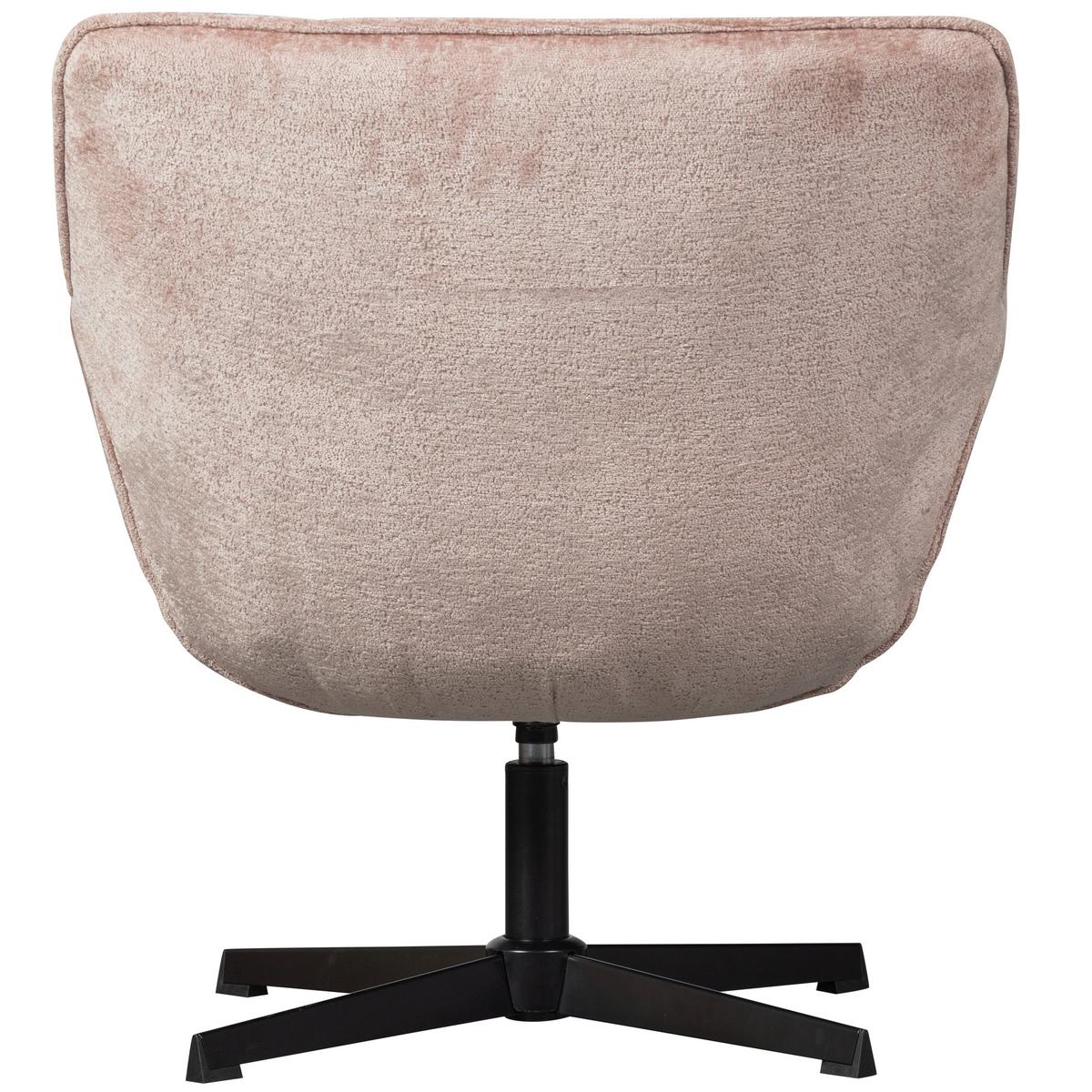 Sessel Wibo Taupe B: 71 cm - Taupe/Schwarz, Design, Textil/Metall (71/94/83cm) - Livetastic