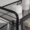 BADRUMSHYLLA SANDRO - svart, Modern, metall/plast (45/105/26cm) - Bessagi Home