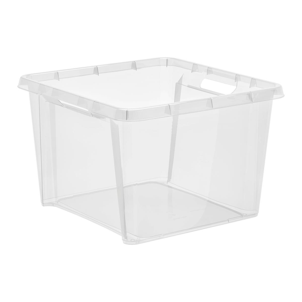 Tárolódoboz Simple - 25l - fekete/rózsaszín, Modern, műanyag (39/39/26,5cm)