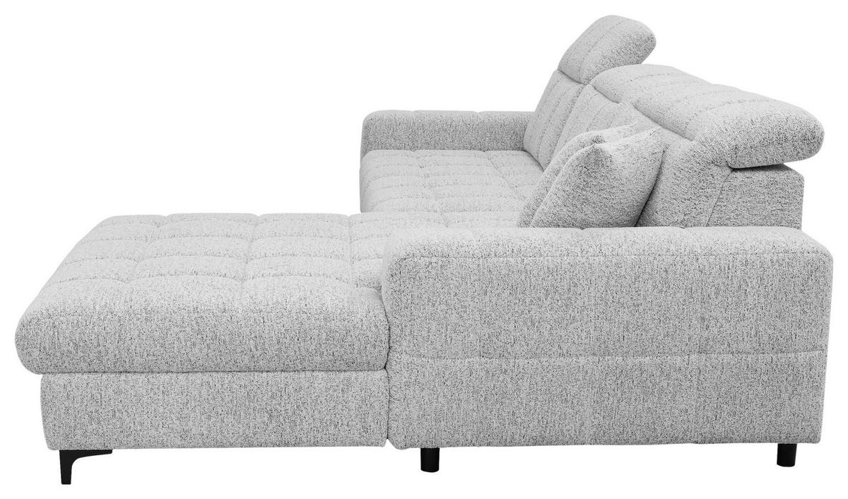 Kutna Garnitura Santorini - siva/crna, Moderno, tekstil (291/87/193cm) - Premium Living