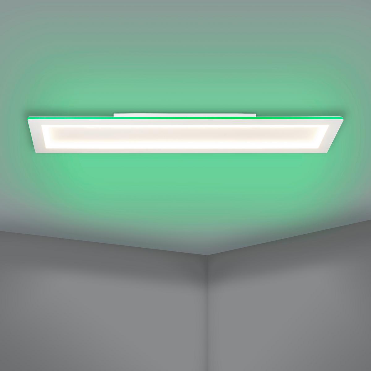 LAMPA SUFITOWA LED 900485* PADROGIANO - biały, Basics, tworzywo sztuczne/metal (120/30cm) - Eglo