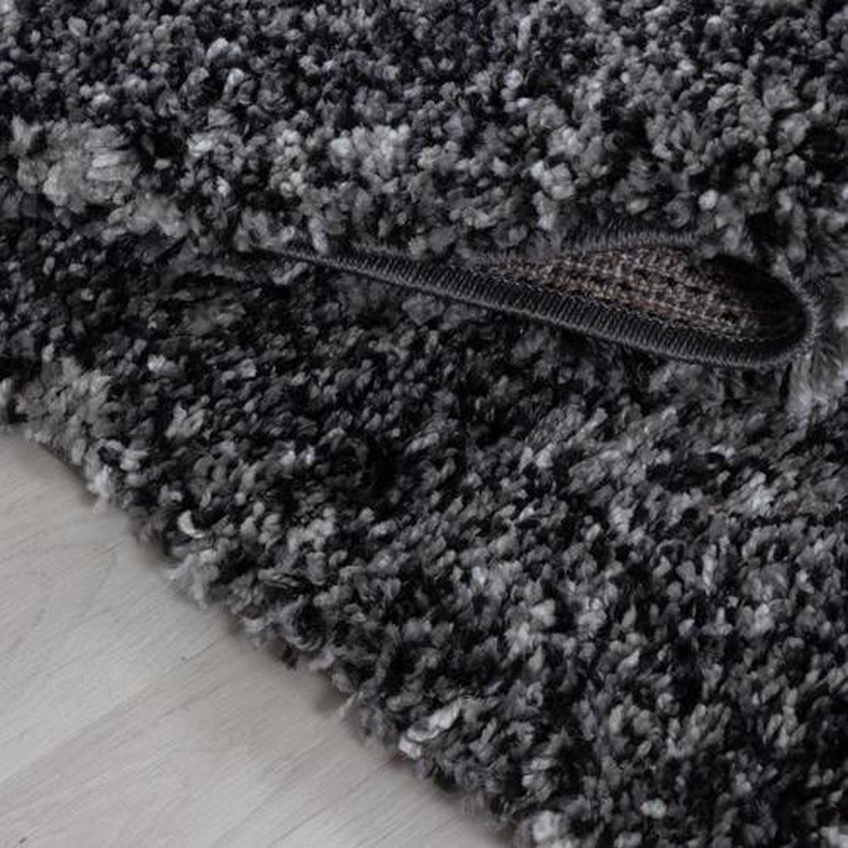 Hochflorteppich Enjoy Anthrazit ca. 60x110cm - Anthrazit, KONVENTIONELL, Textil (60/110cm) - Novel
