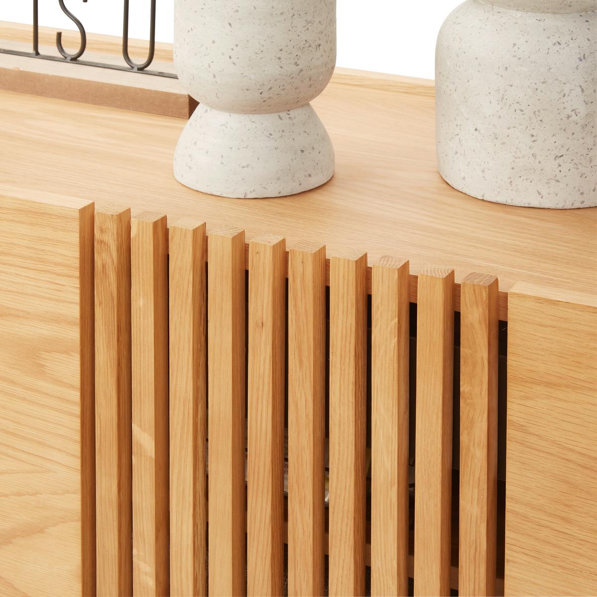 Sideboard in Natur/Schwarz - Schwarz/Naturfarben, Modern, Holz/Holzwerkstoff (160/70/42cm) - Mömax