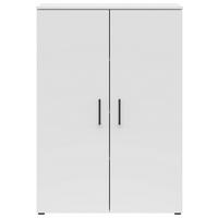Kommode Multistauraum Weiß - Anthrazit/Schwarz, MODERN, Holzwerkstoff/Kunststoff (80/115/40cm) - Mömax