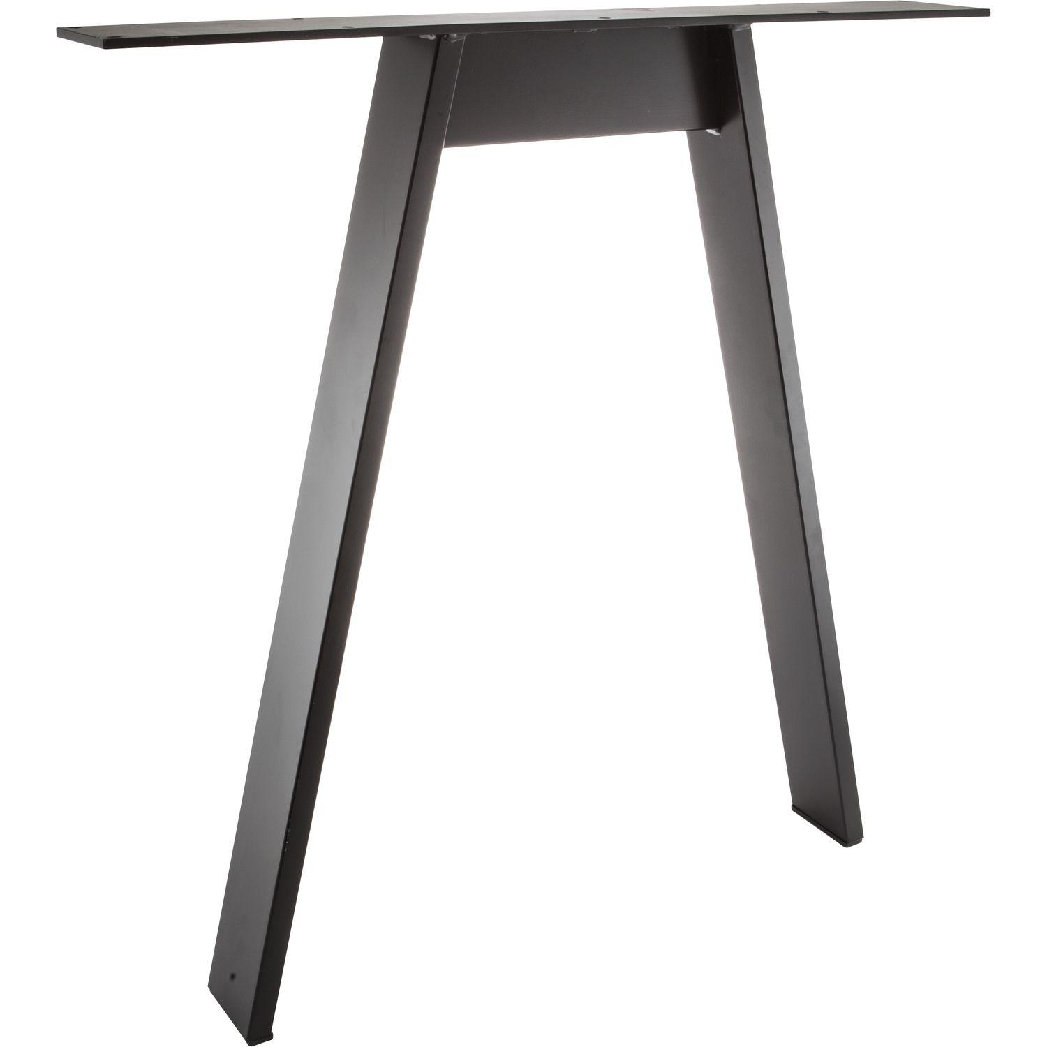 Tischgestell A-Form in Stahl Schwarz - Schwarz, Metall (70/72/10cm)