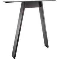 Tischgestell A-Form in Stahl Schwarz - Schwarz, Metall (70/72/10cm)