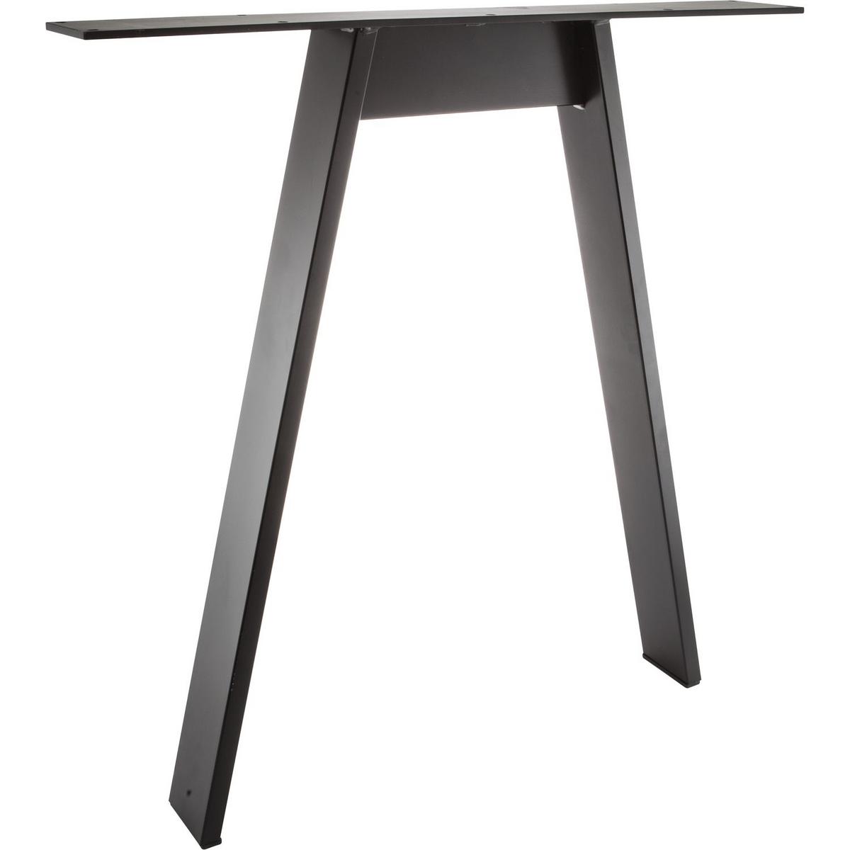 Tischgestell A-Form in Stahl Schwarz - Schwarz, Metall (70/72/10cm)