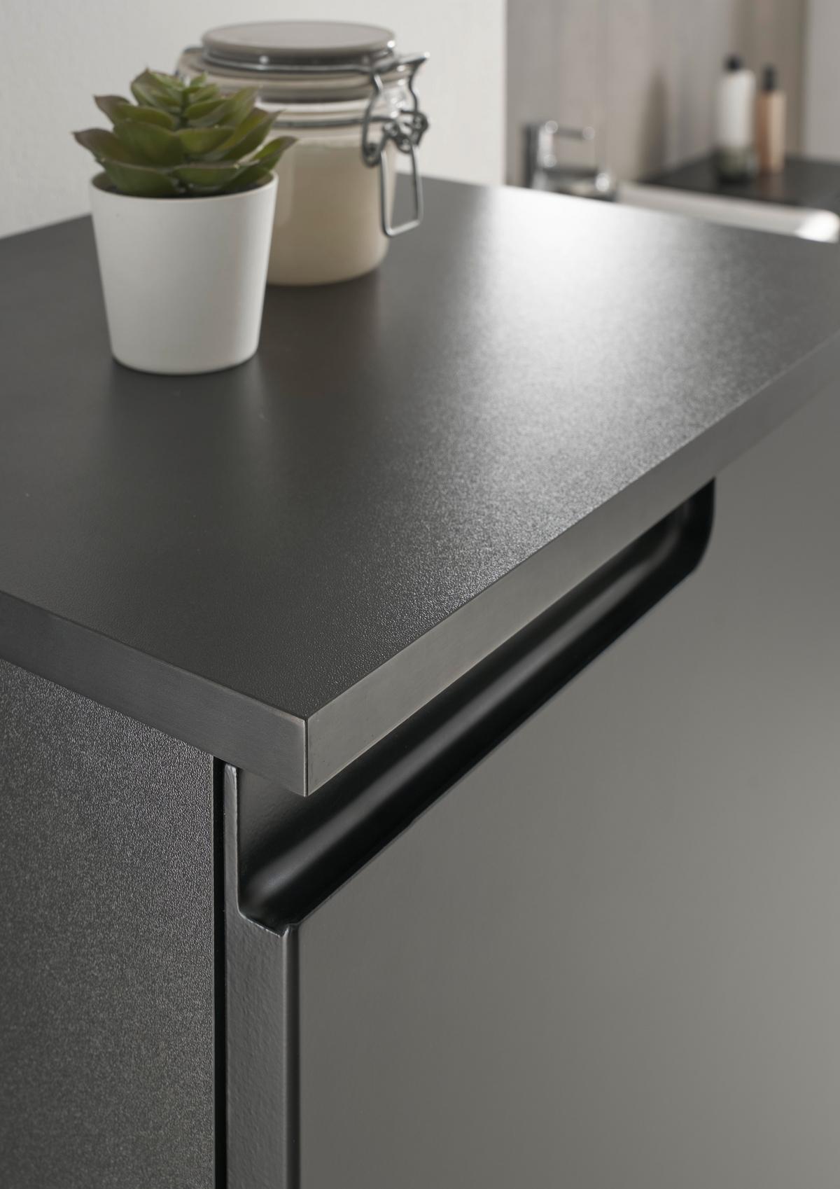 SZAFKA ŚREDNIA SPICE - czarny, Modern, materiał drewnopochodny/tworzywo sztuczne (40/134/32cm) - MID.YOU