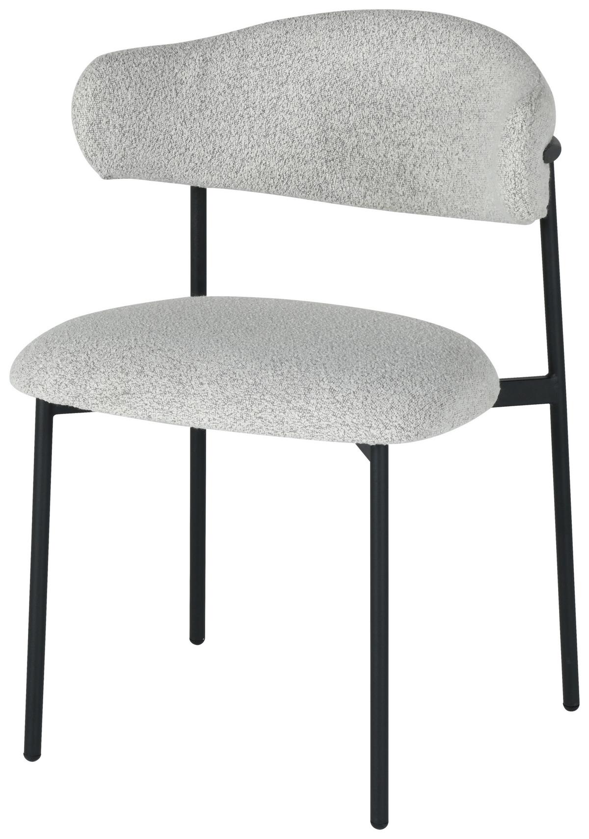 KRZESŁO MIJOU - czarny/szary, Design, metal/tkanina (55/78/58cm) - Boxxx