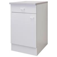 CORP INFERIOR DE BUCĂTĂRIE SPEED  US 50-50 W - gri deschis/alb, Konventionell, material pe bază de lemn (50/85/50cm)