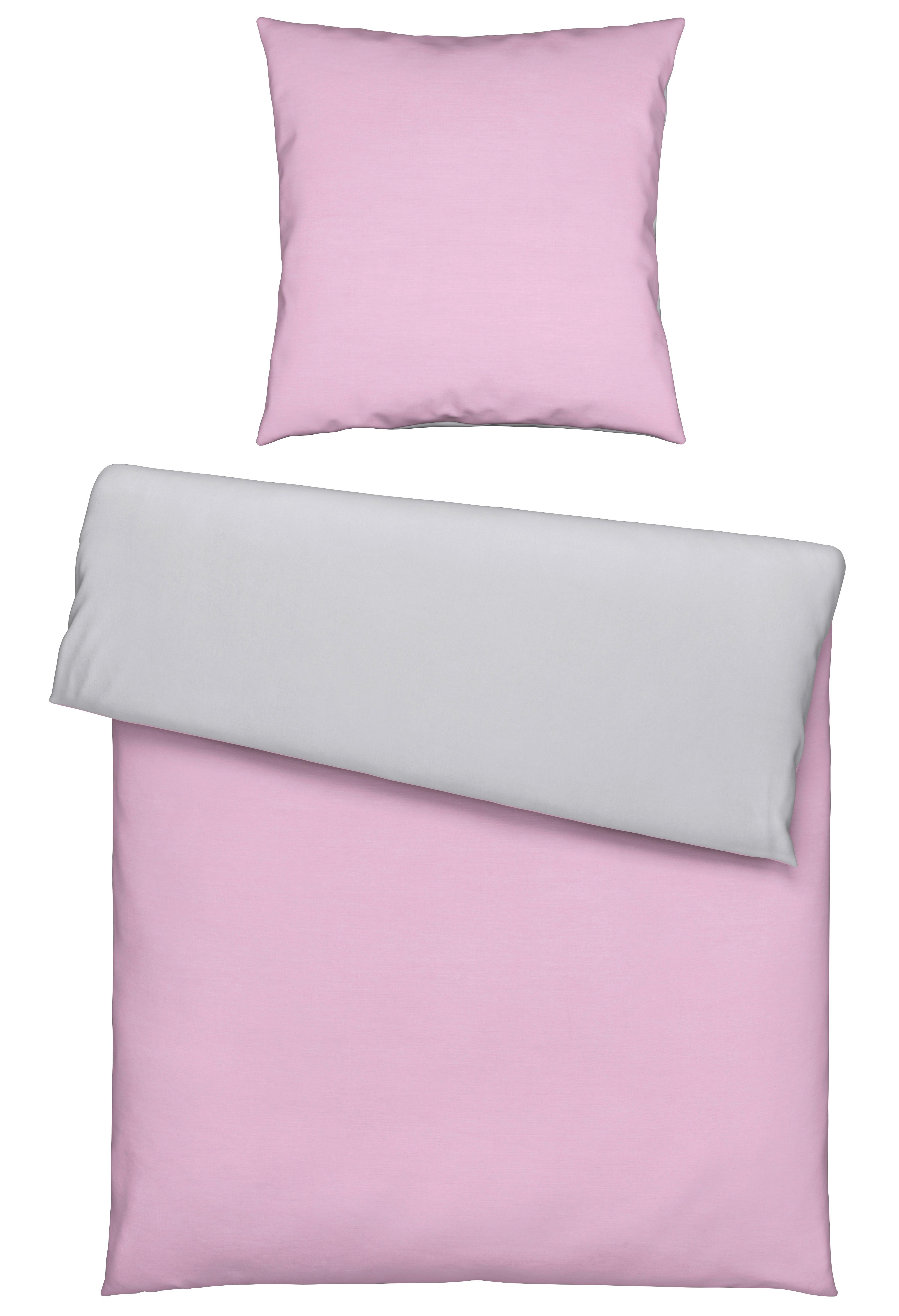 Bettwäsche Annika ca. 135x200cm - Silberfarben/Flieder, Textil (135/200cm) - Modern Living