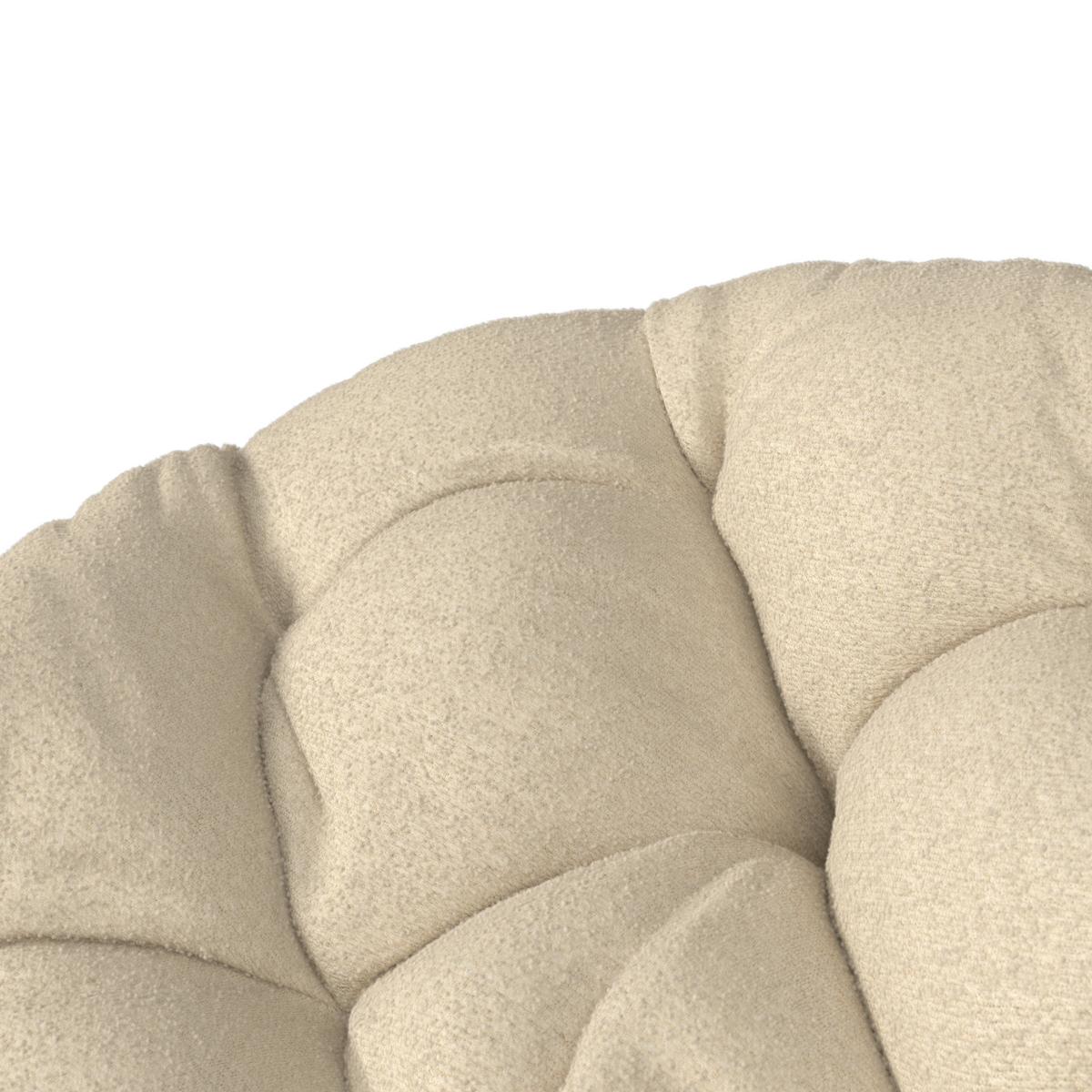 Garten-Relaxsessel Hermi Beige - Beige, Basics, Kunststoff/Textil (99/82/99cm)