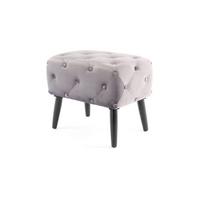 HOCKER A7QQP - Schwarz/Grau, Basics, Holzwerkstoff/Textil (40/48/60cm) - Kayoom