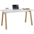 Schreibtisch Weiß/Eichefarben - Eichefarben/Weiß, MODERN, Holz/Holzwerkstoff (150/74/70cm) - Premium Living Schreibtisch Weiß/Eichefarben - Eichefarben/Weiß, MODERN, Holz/Holzwerkstoff (150/74/70cm) - Premium Living
