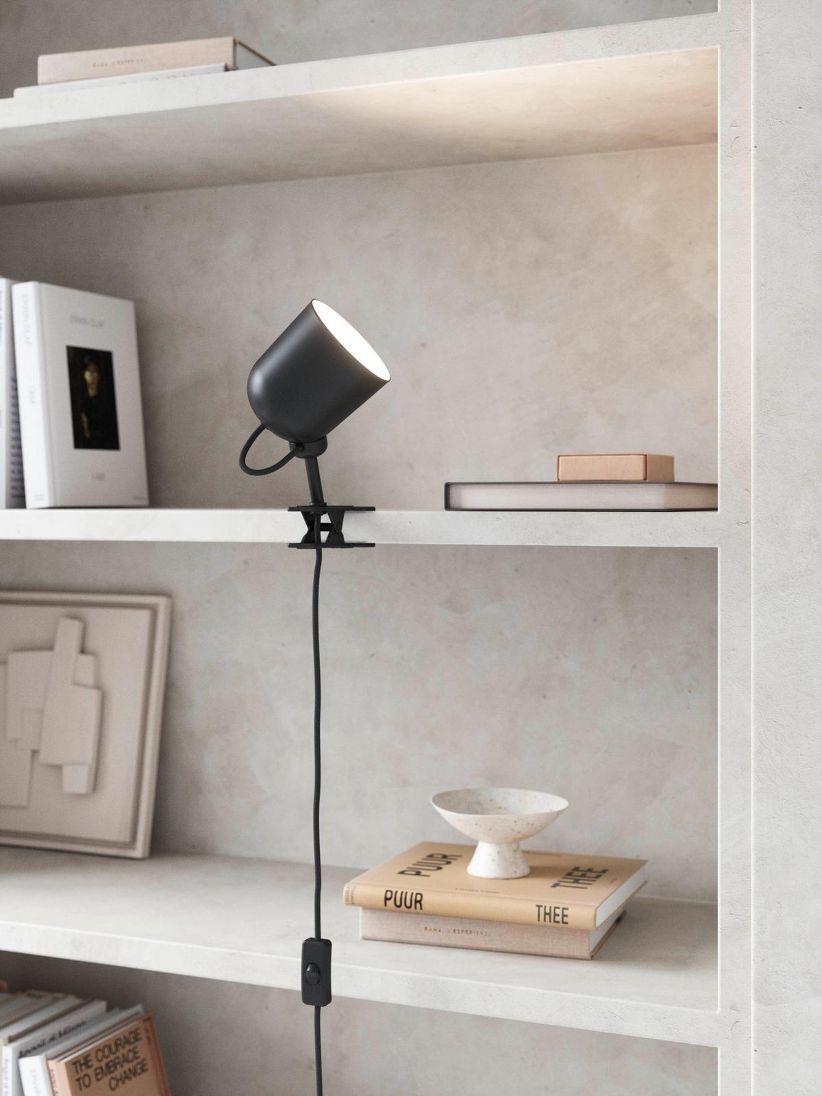 LAMPA ZACISKOWA 2220362003 ANGLE - czarny, Design, metal (10/12,4cm) - Nordlux