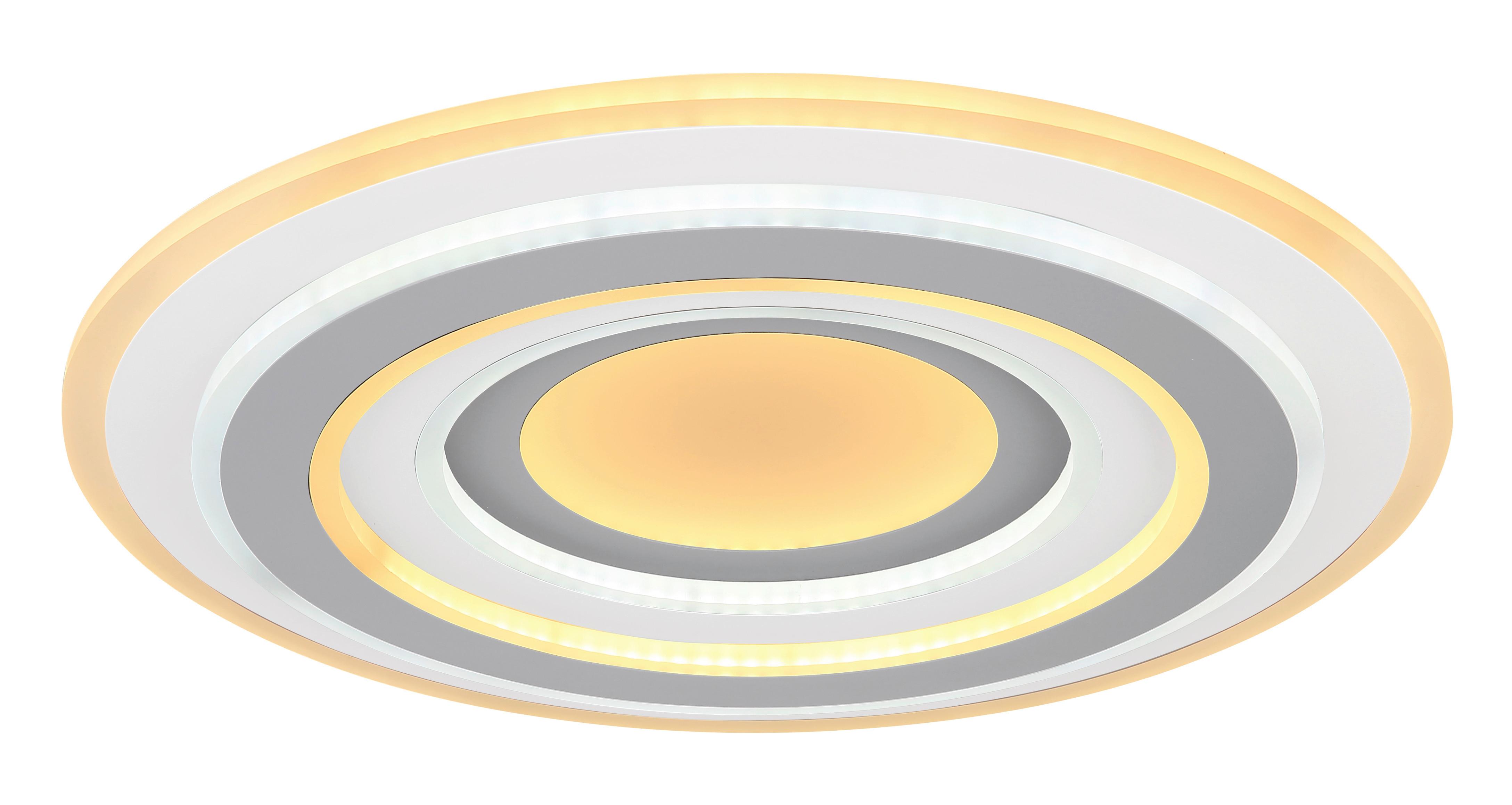 LED-Deckenleuchte Sabatino max. 46 Watt - Anthrazit/Opal, Basics, Kunststoff/Metall (50/7cm) - Premium Living