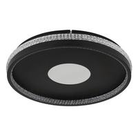 Led Stropna Svjetiljka Shirley - prozirno/crna, Design, metal/plastika (41/6.5cm) - Globo