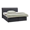 Boxspringbett Belano Schwarz ca. 180x200cm - Schwarz, KONVENTIONELL, Holz/Holzwerkstoff (180/200cm) - Premium Living