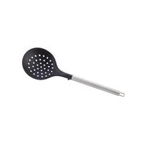 Abseihlöffel Luca Schwarz/Silberfarben - Silberfarben/Schwarz, Konventionell, Kunststoff/Metall (11,4/35cm) - Mömax