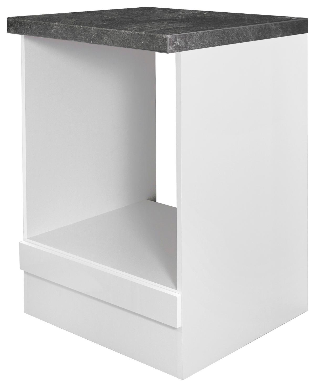 Omara Za Vgradnjo Štedilnika Alba, Bela, Š. 60 Cm - bela/barve skrilavca, Moderno, leseni material (60/86/60cm) - FlexWell