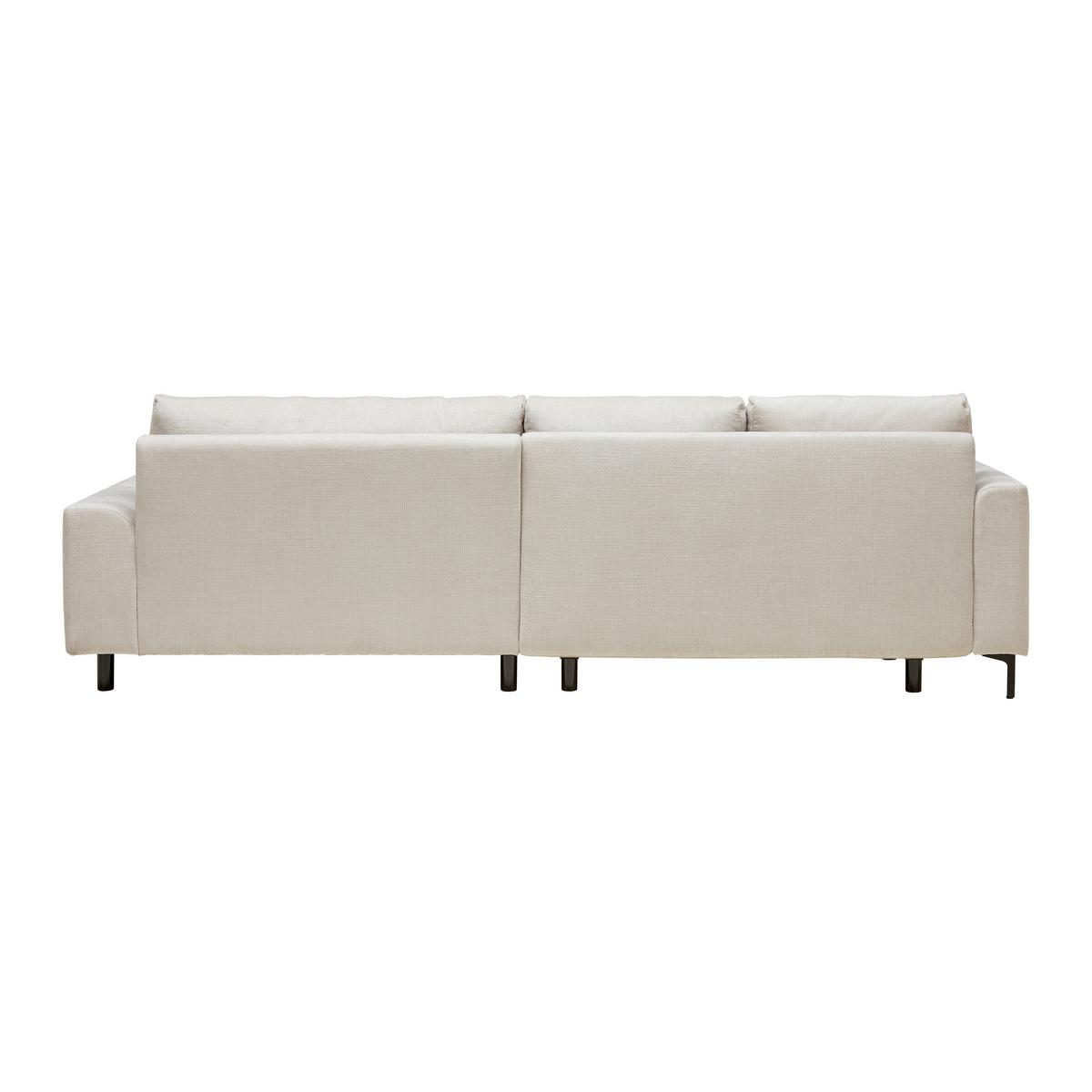 Ecksofa Integra Beige - Beige/Schwarz, Textil/Metall (294/81-93/170cm) - Mömax
