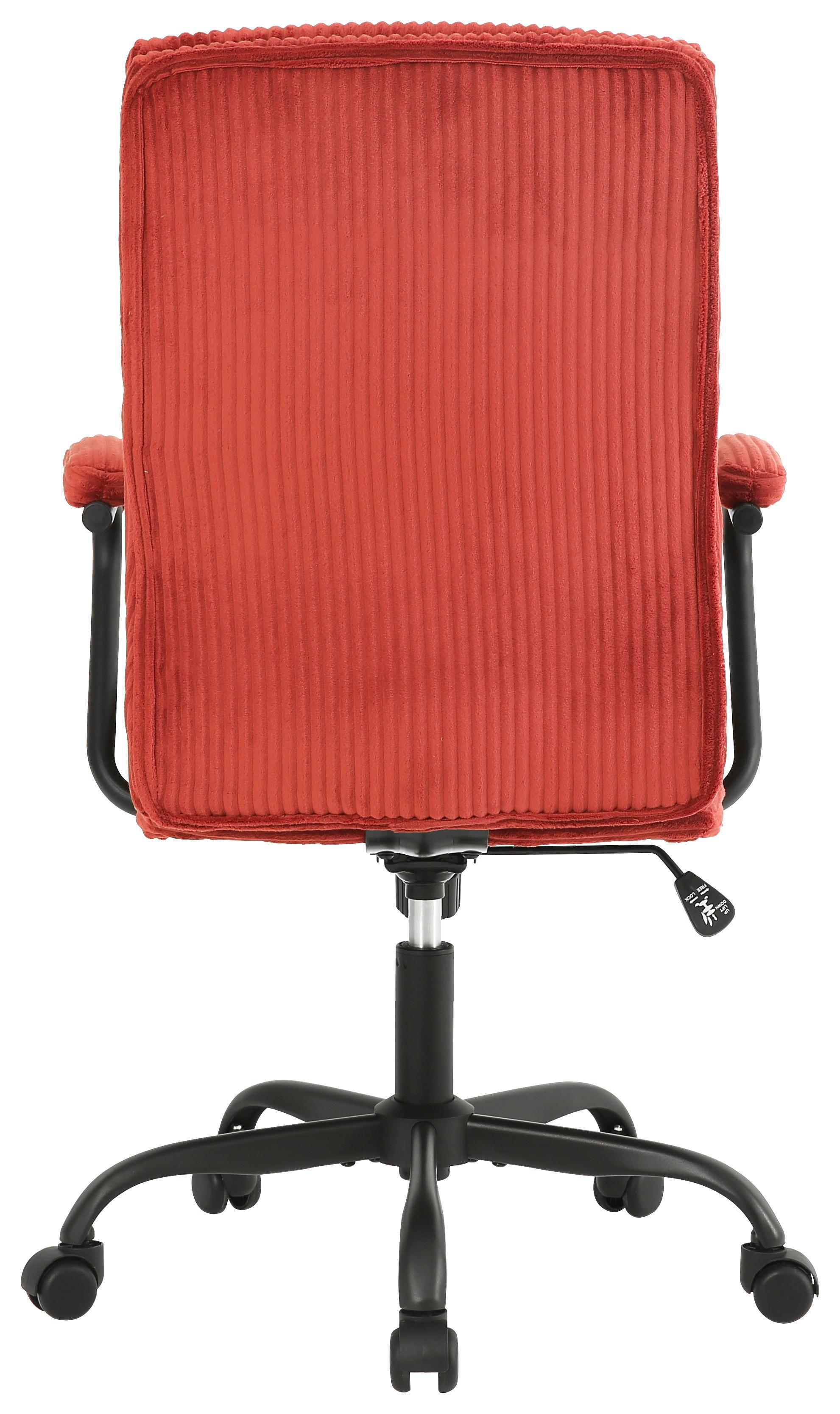SNURRSTOL MANHATTAN 2 - röd/svart, Modern, metall/trä (58/102-112/64,5cm) - Mömax