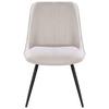 STOL NOVA - beige/svart, Modern, metall/textil (59/51/84cm) - Mömax