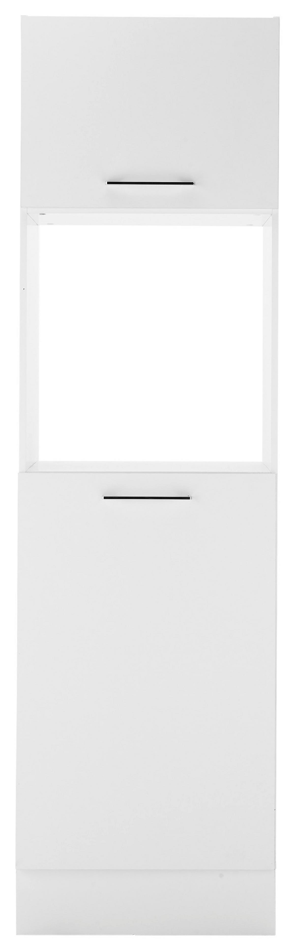 Szekrény Beépíthető Gépekhez Turin Bks 60 White - krómszínű/fehér, Trend, faalapú anyag/fém (60/211/57cm) - MID.YOU
