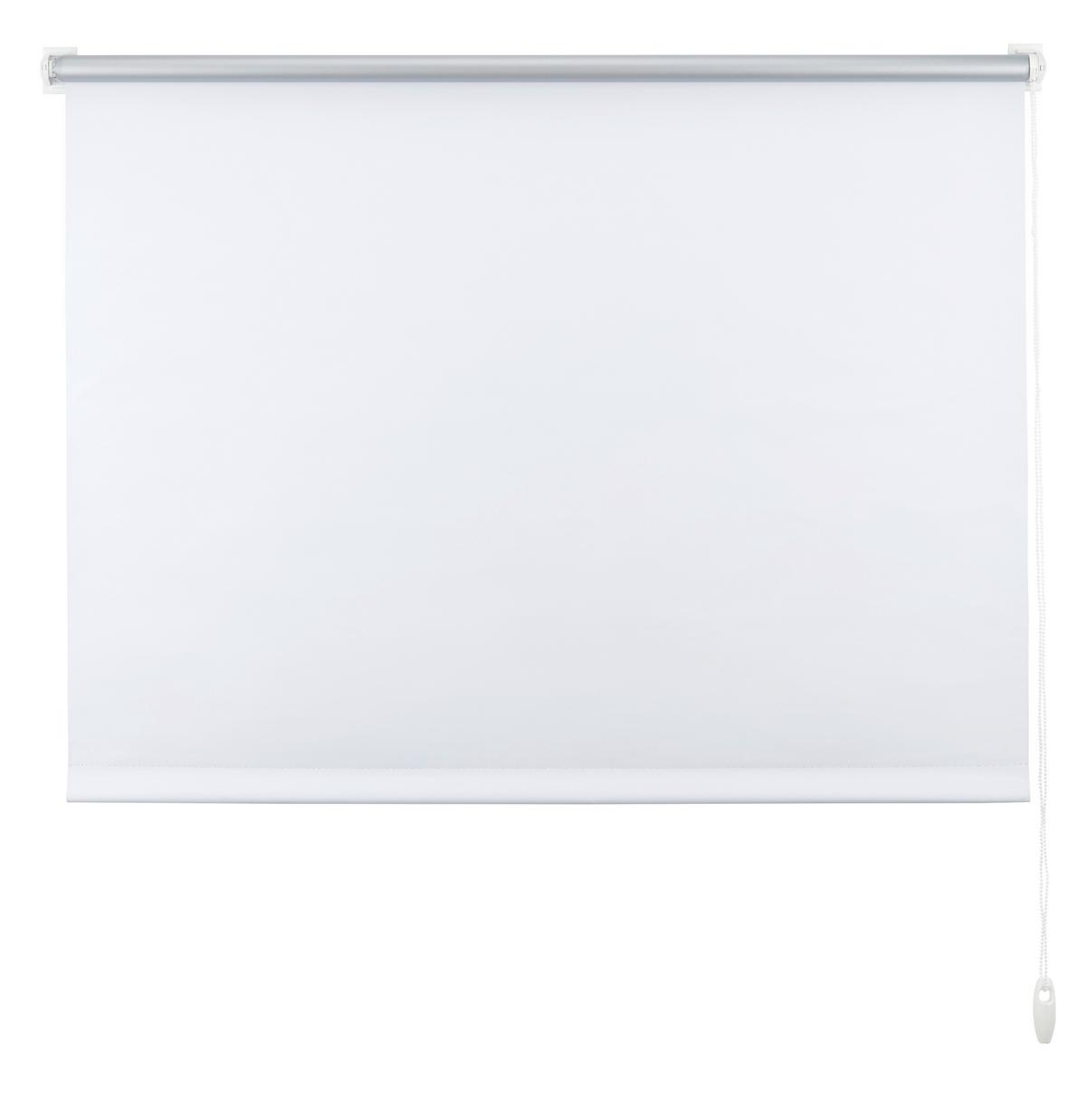 Klemmrollo Thermo Weiß ca. 120x150cm - Weiß, Textil (120/150cm) - Premium Living