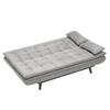 BÄDDSOFFA SUN -BASED- - grå/svart, Modern, trä/textil (190/83/93cm) - Based