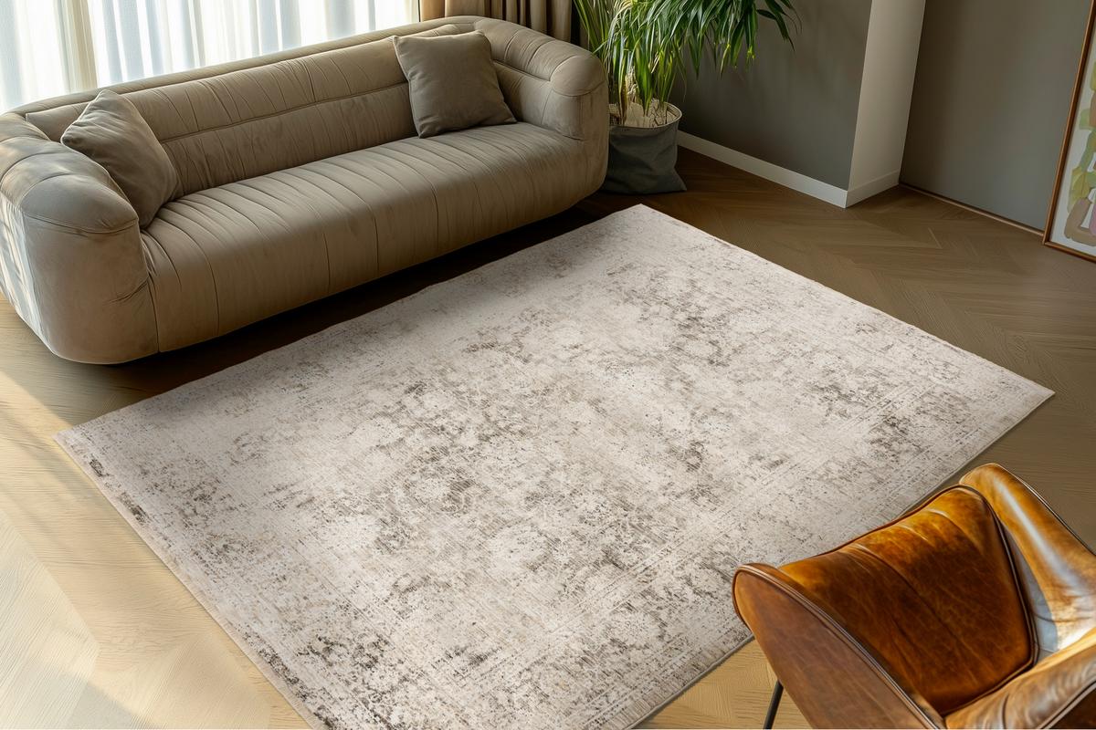 Covor țesut My Bella, cca. 140x200cm - gri, Design, textil (140/200cm) - Obsession