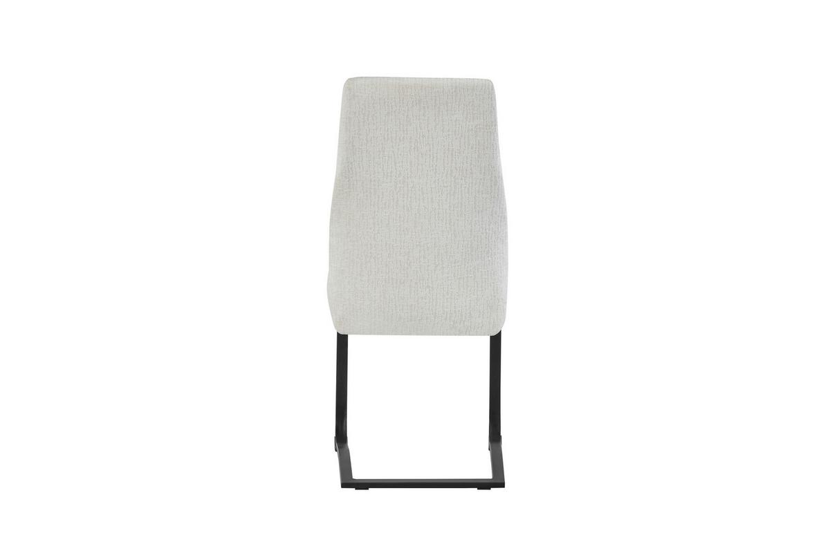 SCHWINGSTUHL-SET TINA - Creme/Schwarz, Modern, Textil/Metall (43/98/59cm) - MID.YOU