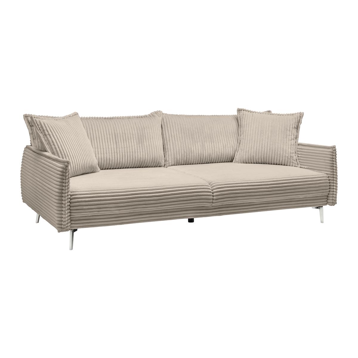 Mega Sofa Kiss - cappuccino/boje kroma, Moderno, drvo/metal (241/90/117cm) - Mömax