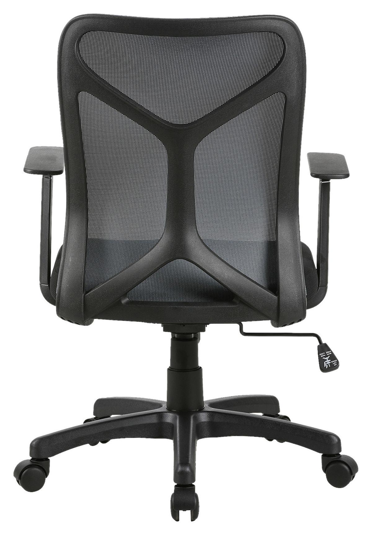 Drehstuhl Bone Grau/Schwarz - Schwarz/Grau, MODERN, Kunststoff/Textil (61,5/91/51,5cm) - MID.YOU