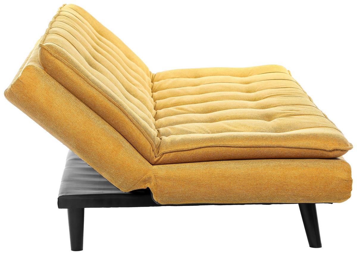 Kanapéágy Sun - sárga, Modern, textil/fa (190/83/93cm) - Mömax