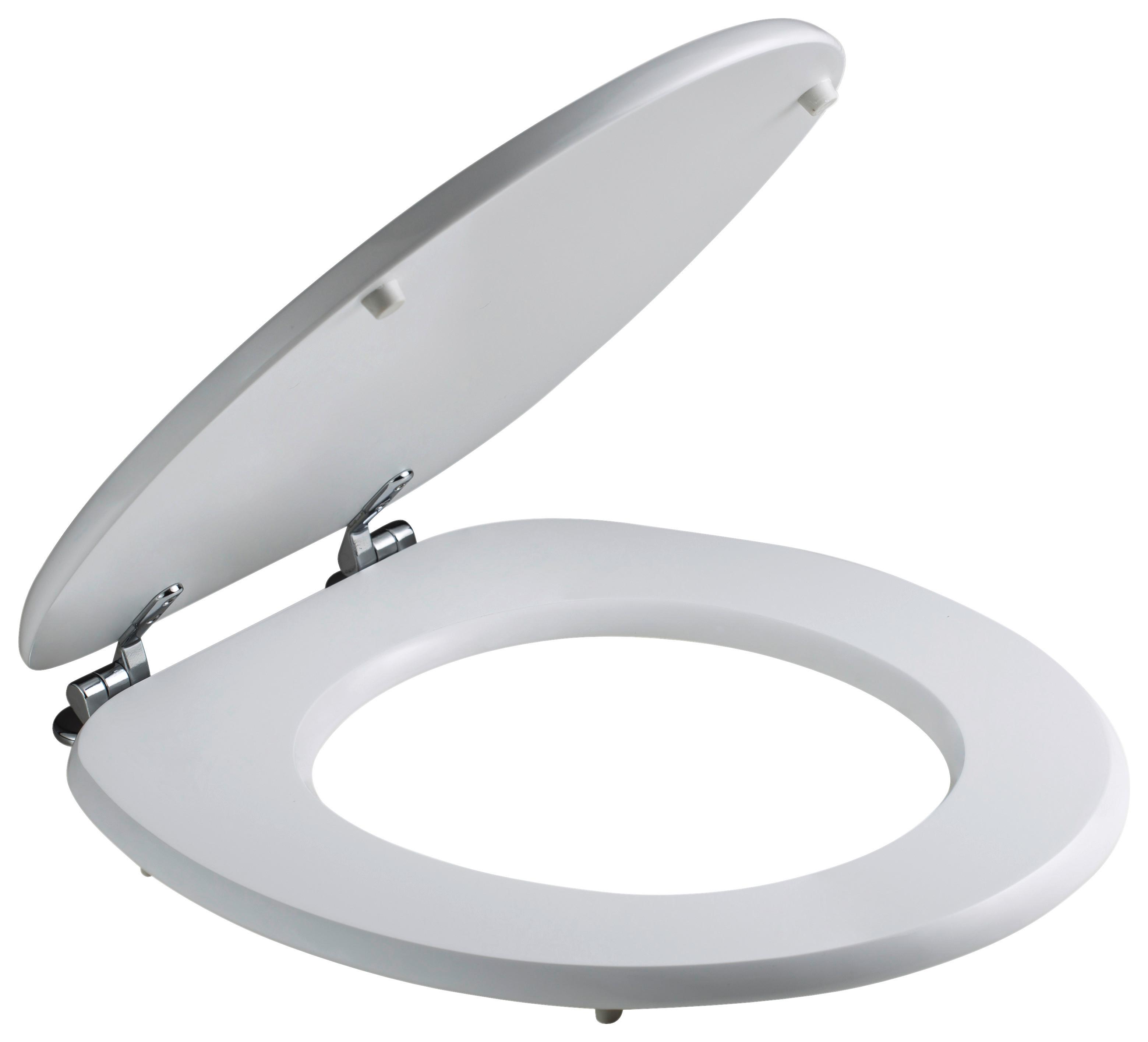 Wc Ülőke Cwathq - fehér, Romantik / Landhaus, faalapú anyag/fém (37/5/44cm)