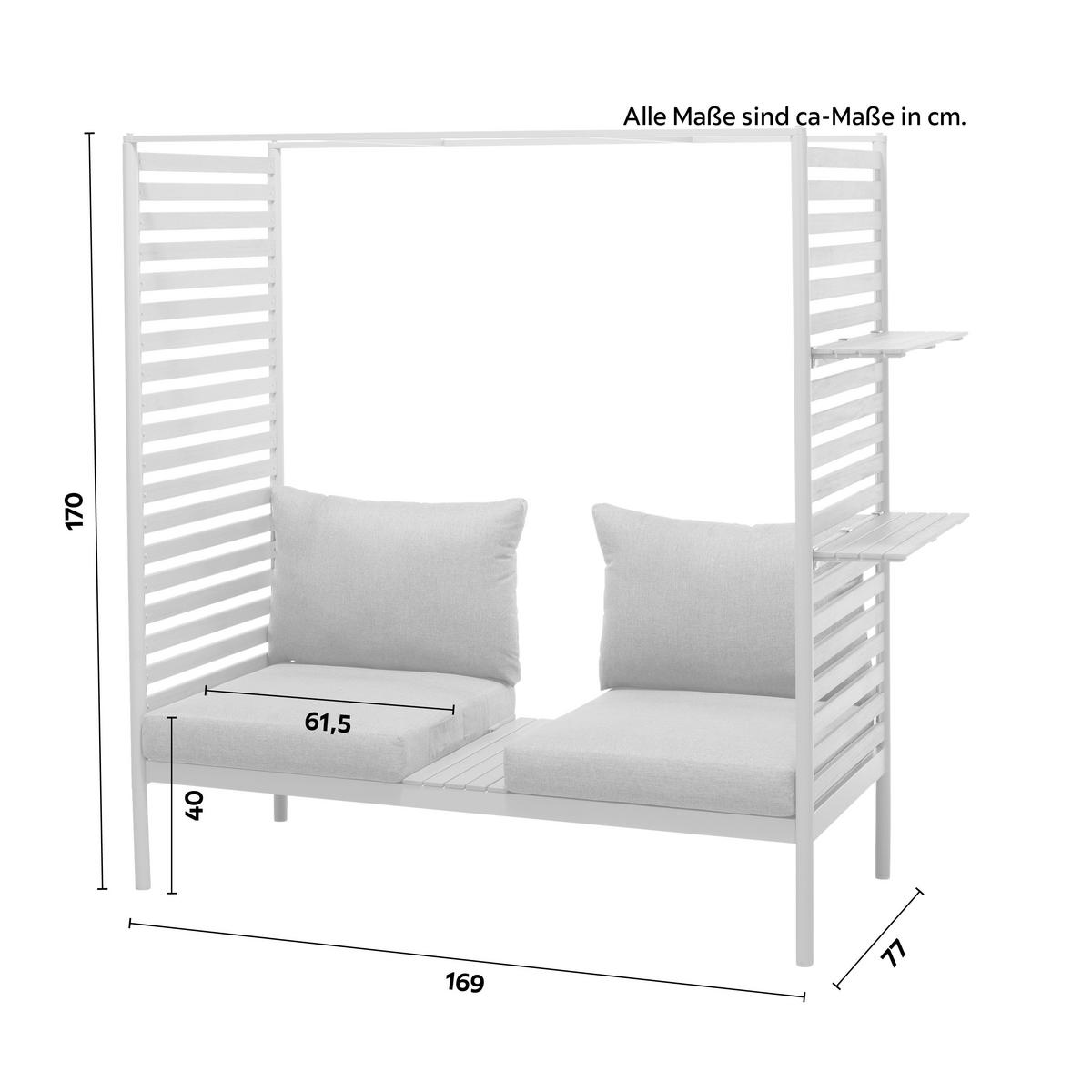 Loungesofa Renate Hellgrau - Hellgrau, MODERN, Holz/Textil (169/170/77cm) - Mömax