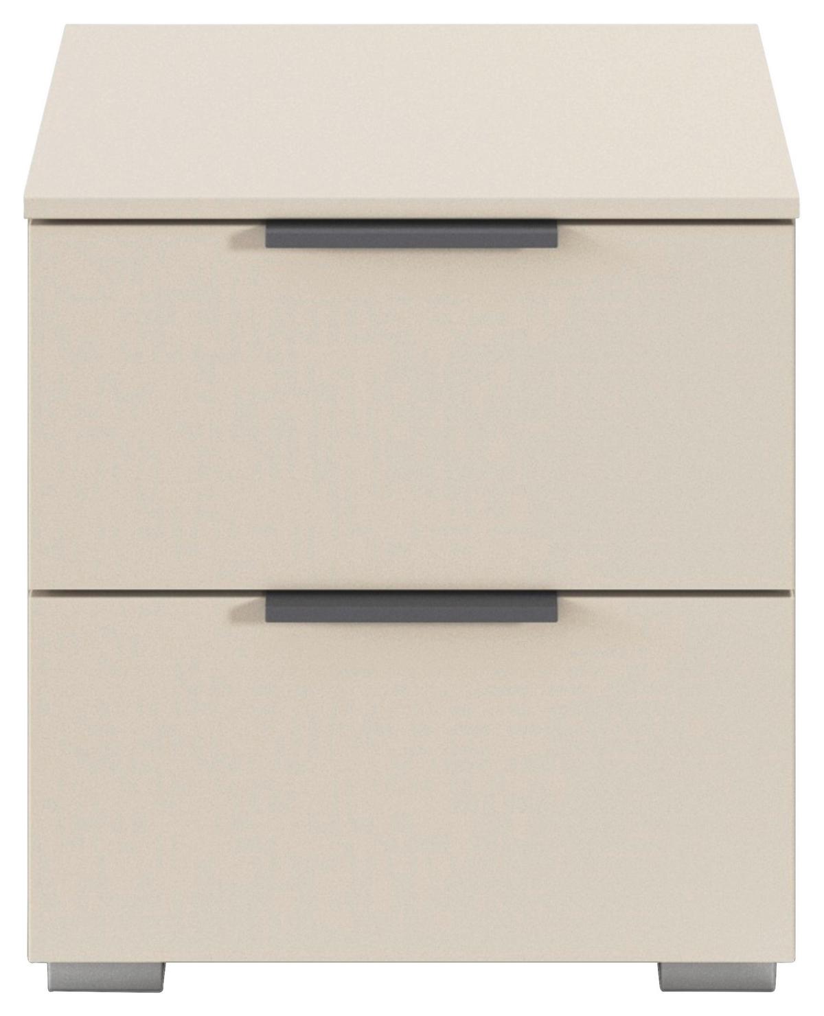 Noćni Ormarić Alabama - siva/boje šampanjca, Trend, drvni materijal/metal (40/42/42cm) - Modern Living