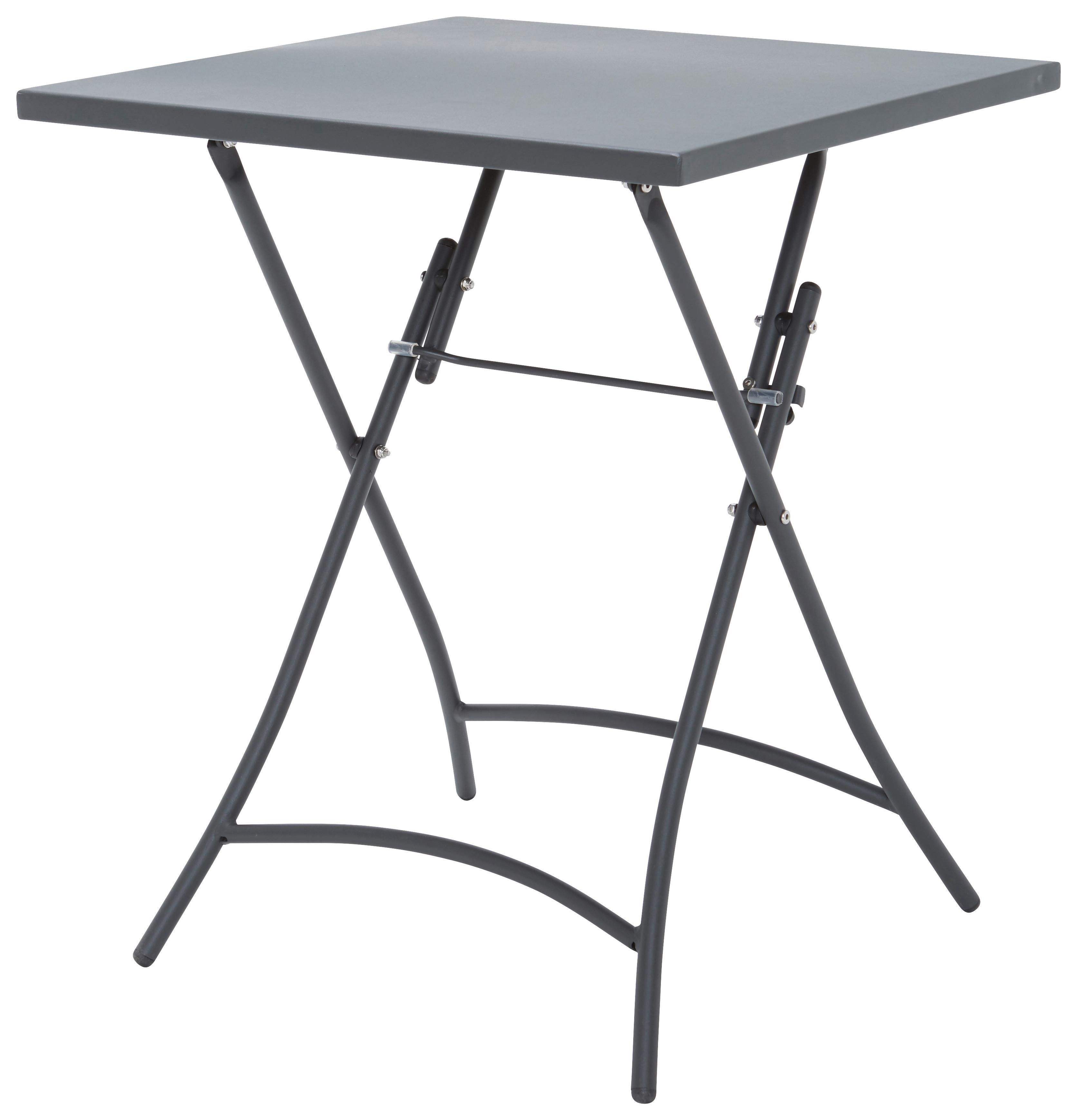 STÓŁ OGRODOWY SKŁADANY LEGANO -EXKLUSIV- - antracytowy, Konventionell, metal (60/60/72cm) - Ambia Garden